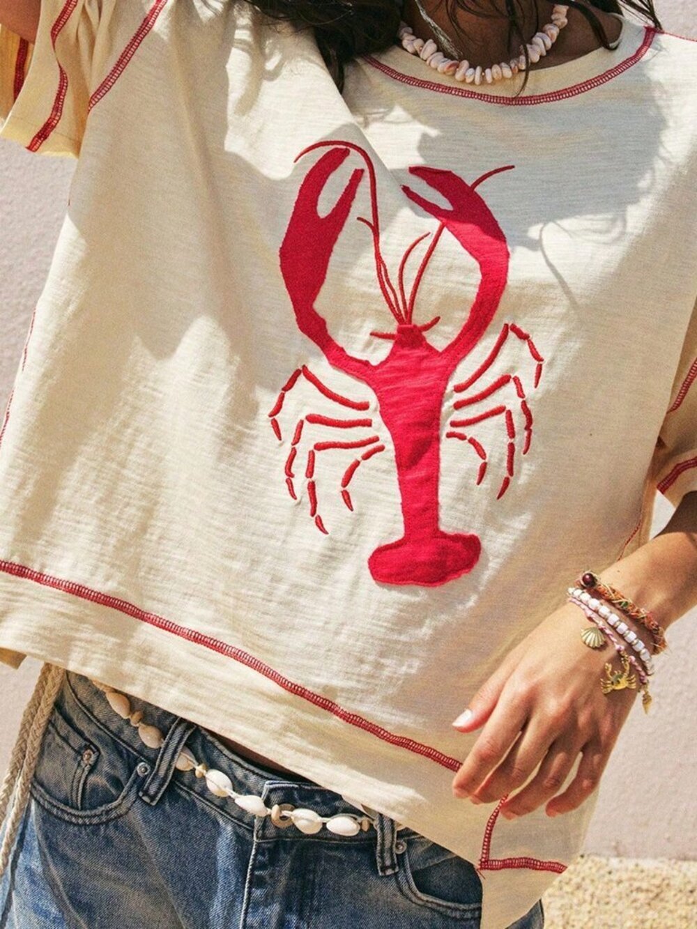 Multicolor Casual Women's Graphic Vacation T-Shirt